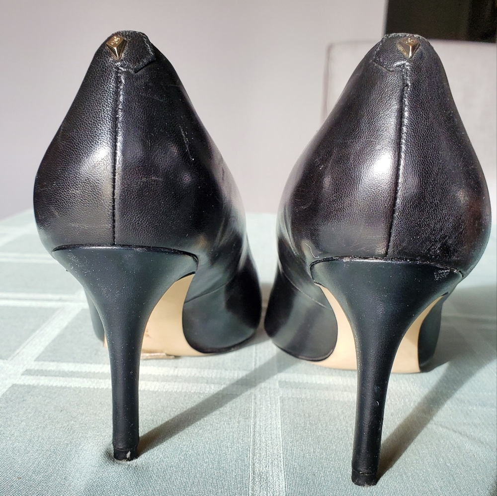 Sam Edelman Tristan Black Smooth Leather 3in High Heels, US size 9 - Picture 3 of 11